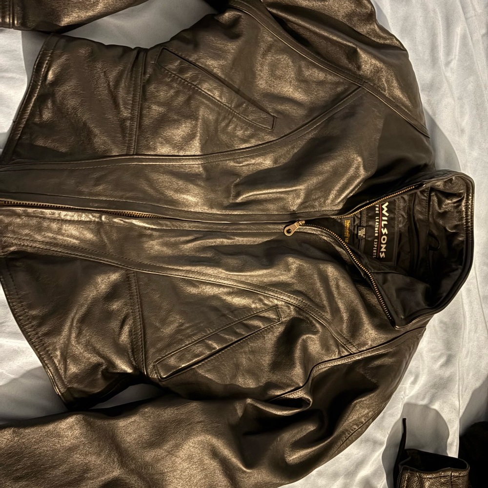 Wilsons Leather Black Jacket